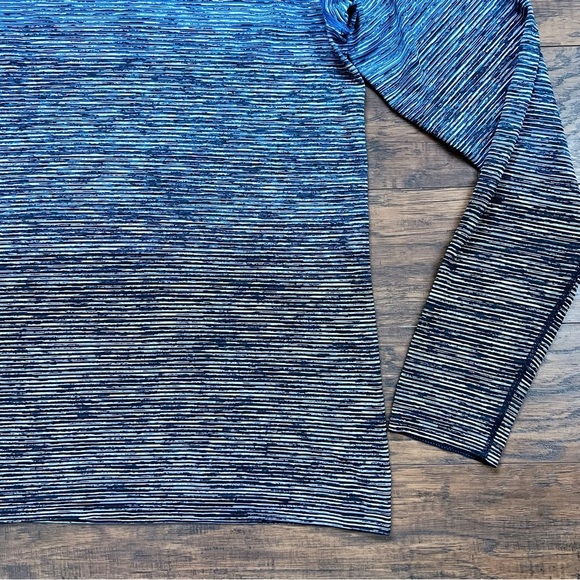 Lululemon • Metal Vent Tech Long Sleeve tee ombre dip dye teal black space - Picture 6 of 9